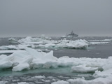 R/V Thompson, May 2010, in Bering Sea ice