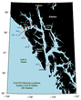 Eastern Gulf of Alaska mooring map