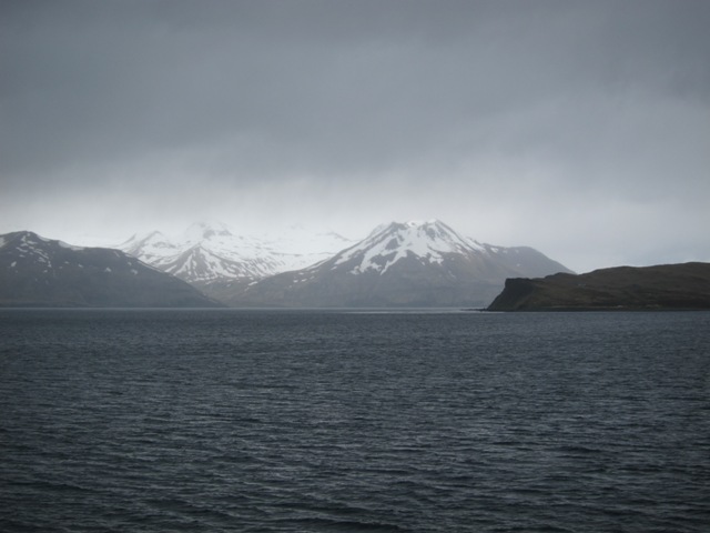 the view leaving Dutch Harbor, Alaska
