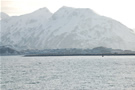 View of the town of Dutch Harbor, Alaska as we leave on the USCGC Healy for work in the Bering Sea