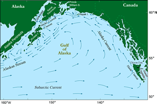 Gulf of Alaska map